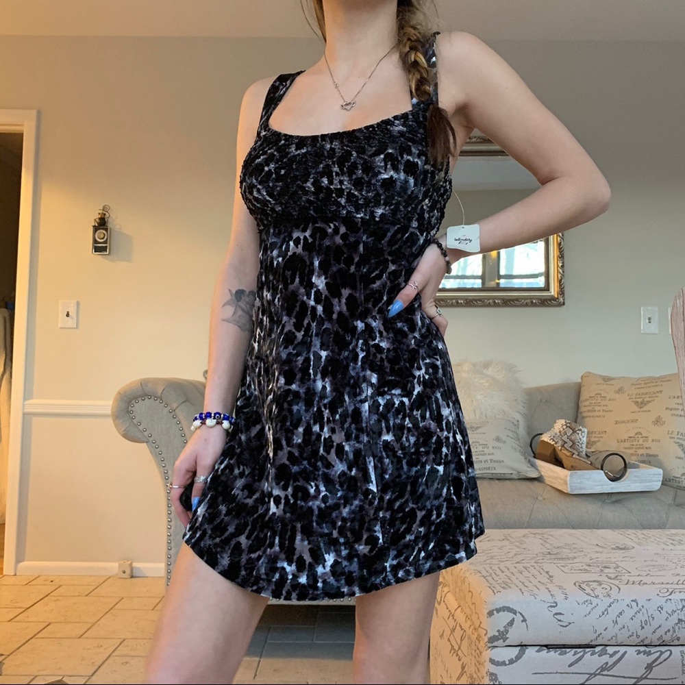 FP velvet cheetah dress